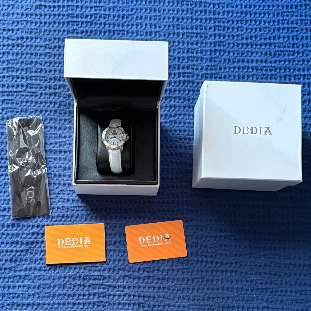 DEDIA Lily L Ladies' Diamond and Leather Watch, Brand New in Box - Picture 7 of 7